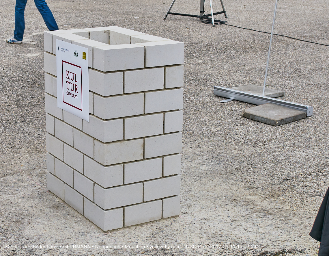 11. Mai 2017 - Grundsteinlegung für die LOGE und dem Kulturquadrat in Neuperlach